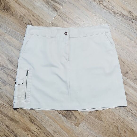 🔺️Izod XFG Cream Cargo Skort w/Pockets Size 12 - Picture 1 of 15